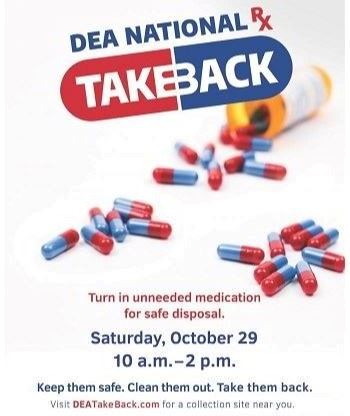 DEA Drug Take Back Oct 2022