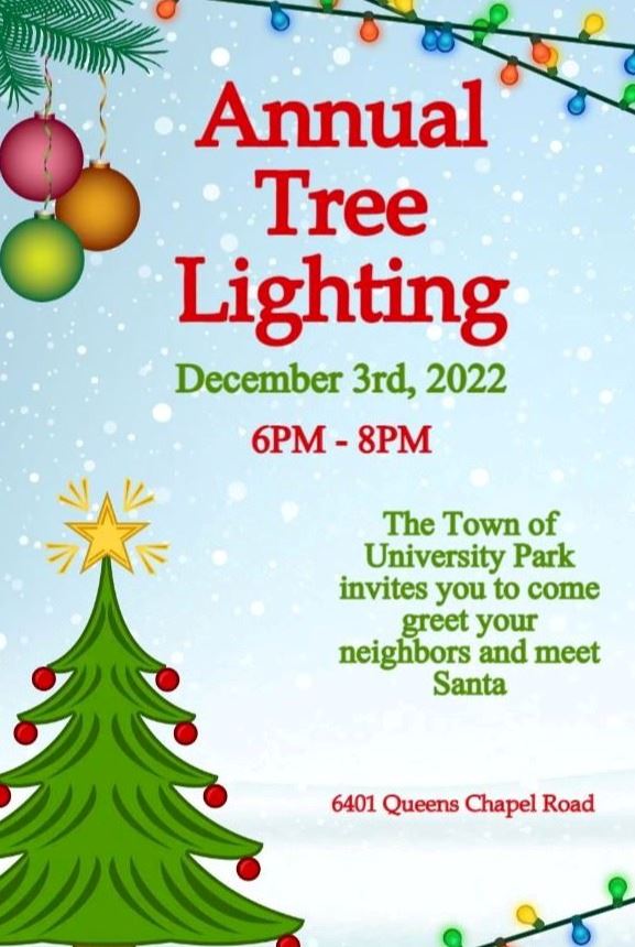 Tree Lighting Flyer 2022