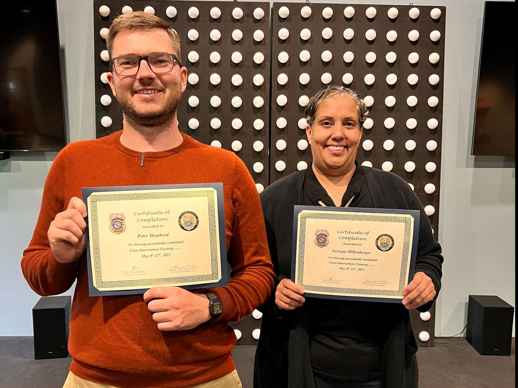 Pfc. Shepherd and Cpl. Miltenberger