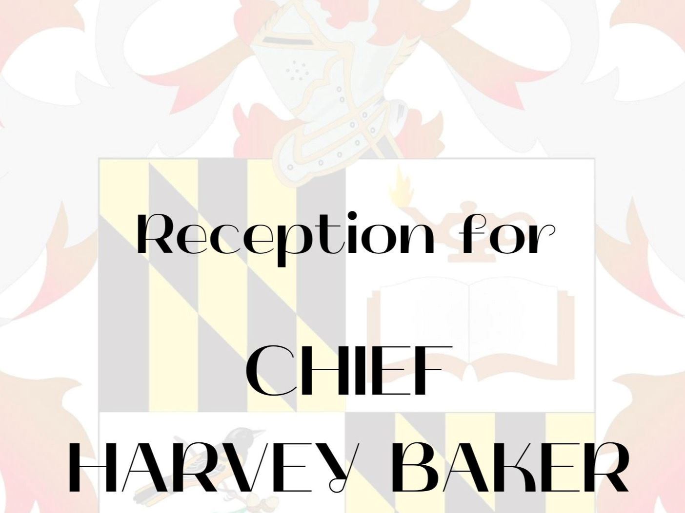 Town Seal in background with words in front