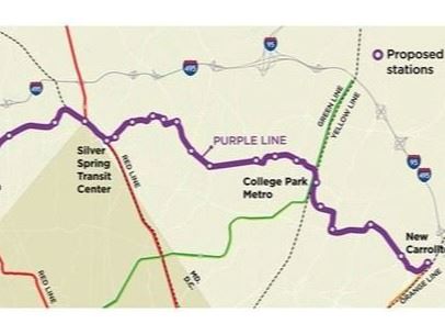 Purple line maps