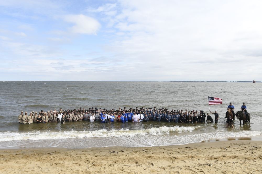 Group plunge photo