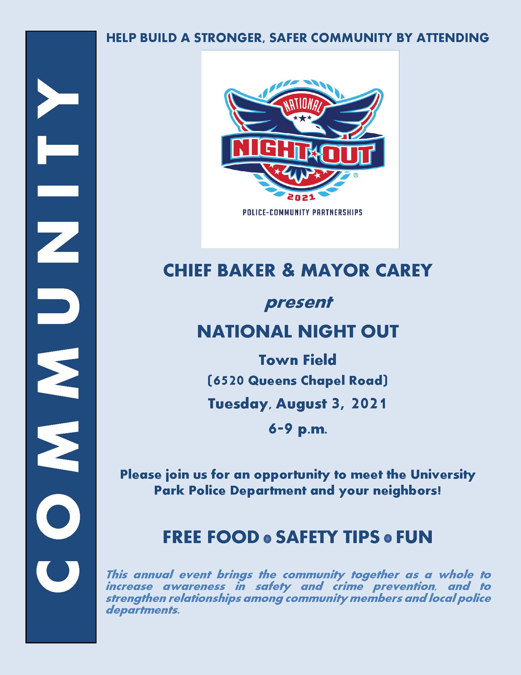 National Night out flyer 